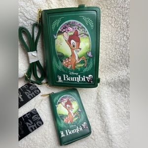 Loungefly Disney Classics Books Bambi Crossbody Bag & Wallet Set